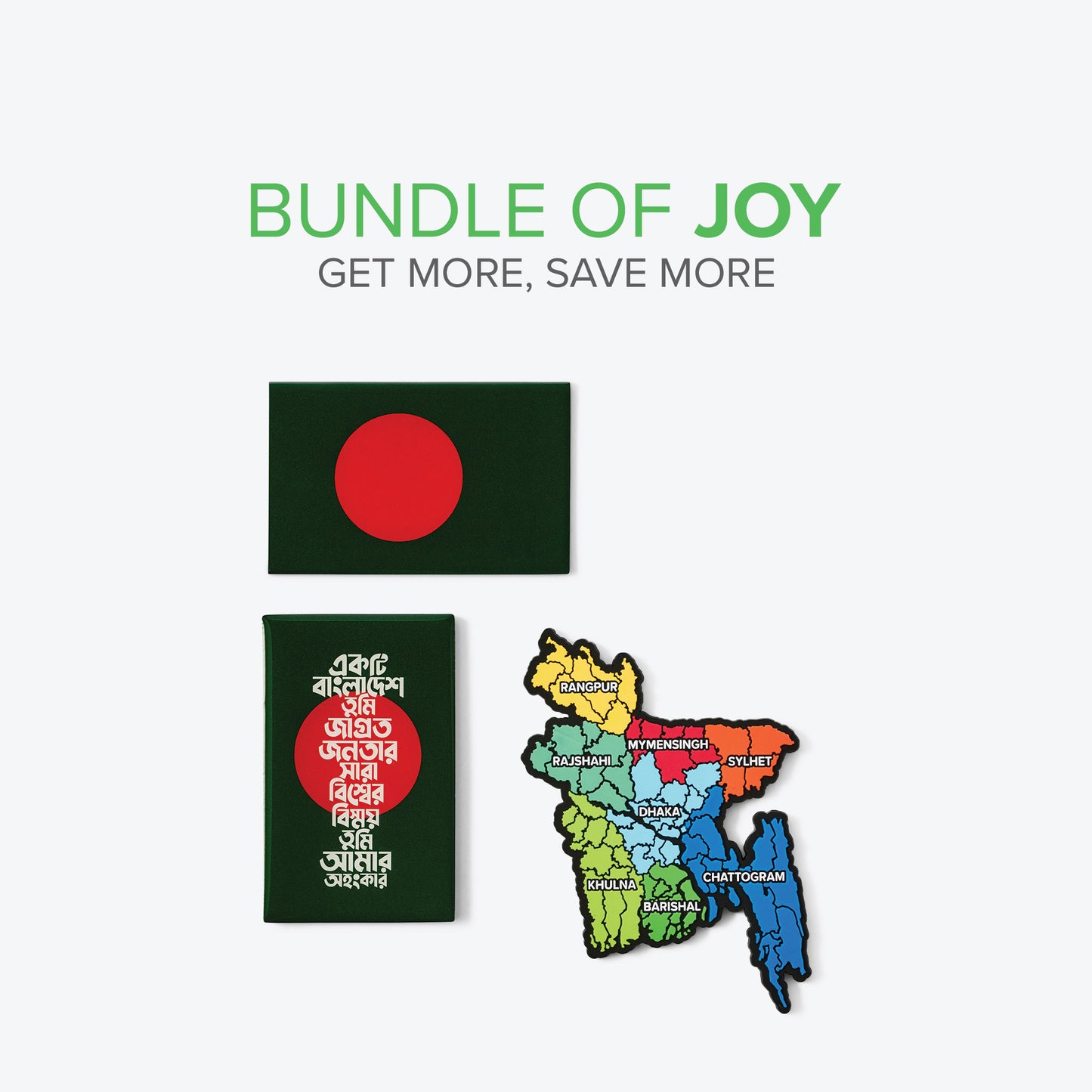 Bangladesh Fridge Magnet Joy Bundle | 3 Fridge Magnets